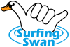 Surfing Swan